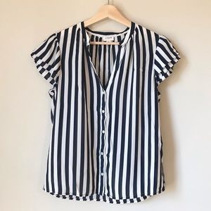 J. Crew striped blouse